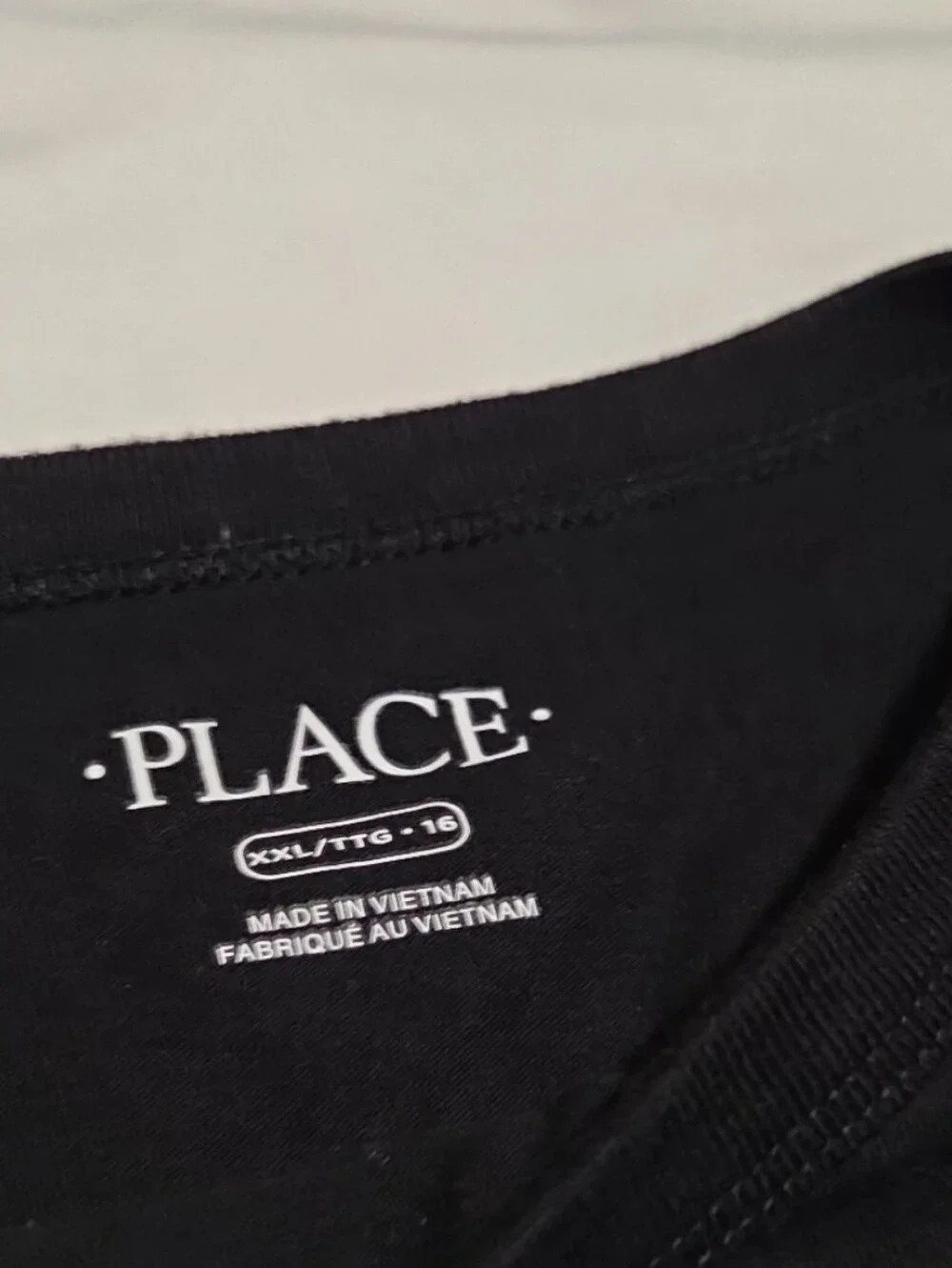 Children's Place boys size 16 black long sleeve gaming shirt #23